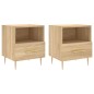 vidaXL Nachttische 2 Stk. Sonoma-Eiche 40x35x47,5 cm Holzwerkstoff vidaXL Nachttische 2 Stk. Sonoma-Eiche 40x35x47,5 cm Holzwerkstoff