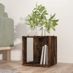 vidaXL Beistelltisch Räuchereiche 33x33x34,5 cm Holzwerkstoff