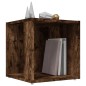vidaXL Beistelltisch Räuchereiche 33x33x34,5 cm Holzwerkstoff vidaXL Beistelltisch Räuchereiche 33x33x34,5 cm Holzwerkstoff