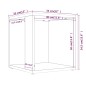 vidaXL Beistelltisch Räuchereiche 33x33x34,5 cm Holzwerkstoff vidaXL Beistelltisch Räuchereiche 33x33x34,5 cm Holzwerkstoff