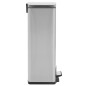 vidaXL Mülleimer mit Pedal Anti-Fingerabdruck 30 L Silbern Edelstahl vidaXL Mülleimer mit Pedal Anti-Fingerabdruck 30 L Silbern Edelstahl