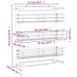 vidaXL 3-stufiger Küchen-Drahtkorb Ausziehbar Silbern 47x15,5x55,5 cm vidaXL 3-stufiger Küchen-Drahtkorb Ausziehbar Silbern 47x15,5x55,5 cm