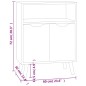 vidaXL Sideboard Räuchereiche 60x30x72 cm Holzwerkstoff vidaXL Sideboard Räuchereiche 60x30x72 cm Holzwerkstoff