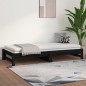 vidaXL Tagesbett Ausziehbar Schwarz 2x(90x200) cm Massivholz Kiefer vidaXL Tagesbett Ausziehbar Schwarz 2x(90x200) cm Massivholz Kiefer