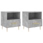 vidaXL Nachttische 2 Stk. Betongrau 40x35x47,5 cm Holzwerkstoff vidaXL Nachttische 2 Stk. Betongrau 40x35x47,5 cm Holzwerkstoff