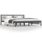 vidaXL Massivholzbett Kiefer 180x200 cm Grau vidaXL Massivholzbett Kiefer 180x200 cm Grau