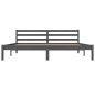 vidaXL Massivholzbett Kiefer 180x200 cm Grau vidaXL Massivholzbett Kiefer 180x200 cm Grau
