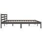 vidaXL Massivholzbett Kiefer 180x200 cm Grau vidaXL Massivholzbett Kiefer 180x200 cm Grau