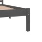 vidaXL Massivholzbett Kiefer 180x200 cm Grau vidaXL Massivholzbett Kiefer 180x200 cm Grau