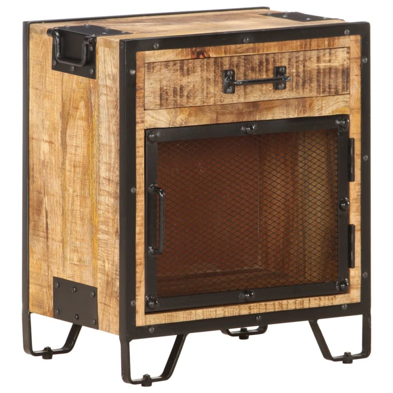 vidaXL Nachttisch 43×30×51 cm Raues Mango-Massivholz vidaXL Nachttisch 43×30×51 cm Raues Mango-Massivholz