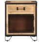 vidaXL Nachttisch 43×30×51 cm Raues Mango-Massivholz vidaXL Nachttisch 43×30×51 cm Raues Mango-Massivholz