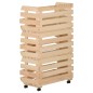 vidaXL Gemüsewagen 37x30x80 cm Massivholz Kiefer vidaXL Gemüsewagen 37x30x80 cm Massivholz Kiefer