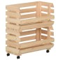 vidaXL Gemüsewagen 37x30x80 cm Massivholz Kiefer vidaXL Gemüsewagen 37x30x80 cm Massivholz Kiefer