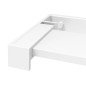 vidaXL Duschablage für Begehbare Dusche Weiß 100 cm Aluminium vidaXL Duschablage für Begehbare Dusche Weiß 100 cm Aluminium