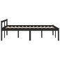 vidaXL Massivholzbett Schwarz Kiefer 120x200 cm vidaXL Massivholzbett Schwarz Kiefer 120x200 cm