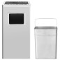 vidaXL Mülleimer mit Aschenbecher Hotel 45 L Edelstahl vidaXL Mülleimer mit Aschenbecher Hotel 45 L Edelstahl
