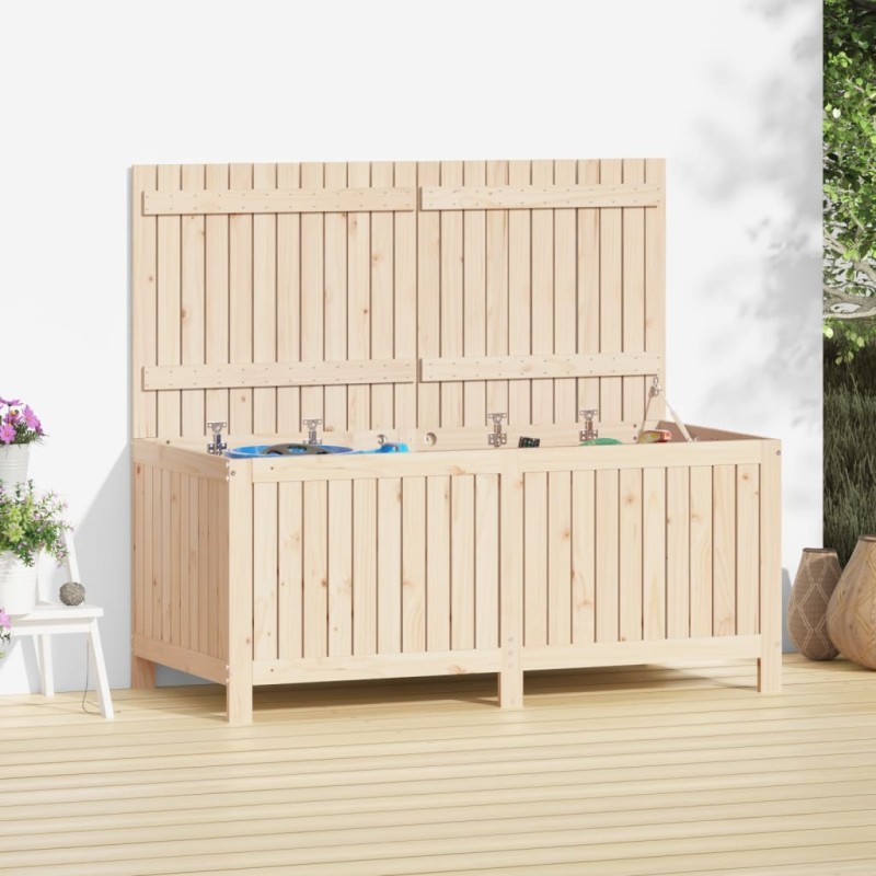 vidaXL Gartentruhe 147x68x64 cm Massivholz Kiefer vidaXL Gartentruhe 147x68x64 cm Massivholz Kiefer