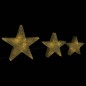 vidaXL Weihnachtssterne 3 Stk. Golden Mesh LED Outdoor Indoor vidaXL Weihnachtssterne 3 Stk. Golden Mesh LED Outdoor Indoor