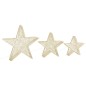 vidaXL Weihnachtssterne 3 Stk. Golden Mesh LED Outdoor Indoor vidaXL Weihnachtssterne 3 Stk. Golden Mesh LED Outdoor Indoor