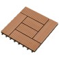 22 Stk. Terrassenfliesen 30 x 30 cm 2 qm WPC Braun 22 Stk. Terrassenfliesen 30 x 30 cm 2 qm WPC Braun
