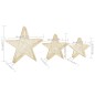 vidaXL Weihnachtssterne 3 Stk. Golden Mesh LED Outdoor Indoor vidaXL Weihnachtssterne 3 Stk. Golden Mesh LED Outdoor Indoor