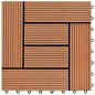 22 Stk. Terrassenfliesen 30 x 30 cm 2 qm WPC Braun 22 Stk. Terrassenfliesen 30 x 30 cm 2 qm WPC Braun