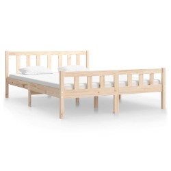 vidaXL Massivholzbett 120x190 cm