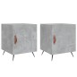 vidaXL Nachttische 2 Stk. Betongrau 40x40x50 cm Holzwerkstoff vidaXL Nachttische 2 Stk. Betongrau 40x40x50 cm Holzwerkstoff