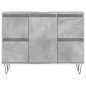 vidaXL Badschrank Betongrau 80x33x60 cm Holzwerkstoff vidaXL Badschrank Betongrau 80x33x60 cm Holzwerkstoff