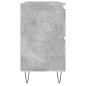 vidaXL Badschrank Betongrau 80x33x60 cm Holzwerkstoff vidaXL Badschrank Betongrau 80x33x60 cm Holzwerkstoff