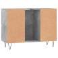 vidaXL Badschrank Betongrau 80x33x60 cm Holzwerkstoff vidaXL Badschrank Betongrau 80x33x60 cm Holzwerkstoff