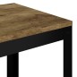 vidaXL Beistelltisch Dunkelbraun und Schwarz 40x40x45 cm MDF und Eisen vidaXL Beistelltisch Dunkelbraun und Schwarz 40x40x45 cm MDF und Eisen