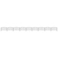 Gartenzaun mit Speerspitzen Stahl (0,75 - 1) x 15,3 m Schwarz Gartenzaun mit Speerspitzen Stahl (0,75 - 1) x 15,3 m Schwarz