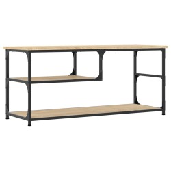 vidaXL TV-Schrank Sonoma-Eiche 103x38x46,5 cm Holzwerkstoff und Stahl