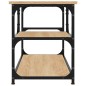 vidaXL TV-Schrank Sonoma-Eiche 103x38x46,5 cm Holzwerkstoff und Stahl vidaXL TV-Schrank Sonoma-Eiche 103x38x46,5 cm Holzwerkstoff und Stahl