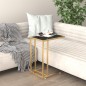 vidaXL Computer-Beistelltisch Schwarz Marmor 50x35x65 cm Hartglas vidaXL Computer-Beistelltisch Schwarz Marmor 50x35x65 cm Hartglas