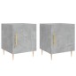 vidaXL Nachttische 2 Stk. Betongrau 40x40x50 cm Holzwerkstoff vidaXL Nachttische 2 Stk. Betongrau 40x40x50 cm Holzwerkstoff