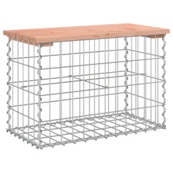 vidaXL Gartenbank aus Gabionen 63x31,5x42 cm Massivholz Douglasie