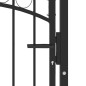 vidaXL Zauntor mit Gewölbter Spitze Stahl 100x150 cm Schwarz vidaXL Zauntor mit Gewölbter Spitze Stahl 100x150 cm Schwarz