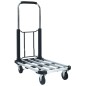 vidaXL Transportwagen Klappbar 150 kg Aluminium Silbern vidaXL Transportwagen Klappbar 150 kg Aluminium Silbern