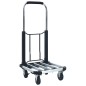 vidaXL Transportwagen Klappbar 150 kg Aluminium Silbern vidaXL Transportwagen Klappbar 150 kg Aluminium Silbern