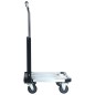 vidaXL Transportwagen Klappbar 150 kg Aluminium Silbern vidaXL Transportwagen Klappbar 150 kg Aluminium Silbern