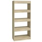 vidaXL Bücherregal/Raumteiler Sonoma-Eiche 60x30x135 cm Holzwerkstoff vidaXL Bücherregal/Raumteiler Sonoma-Eiche 60x30x135 cm Holzwerkstoff