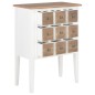 vidaXL Sideboard Weiß 54 x 30 x 80 cm Massivholz Mango vidaXL Sideboard Weiß 54 x 30 x 80 cm Massivholz Mango