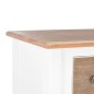 vidaXL Sideboard Weiß 54 x 30 x 80 cm Massivholz Mango vidaXL Sideboard Weiß 54 x 30 x 80 cm Massivholz Mango
