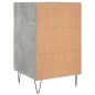 vidaXL Nachttisch Betongrau 40x40x66 cm Holzwerkstoff vidaXL Nachttisch Betongrau 40x40x66 cm Holzwerkstoff