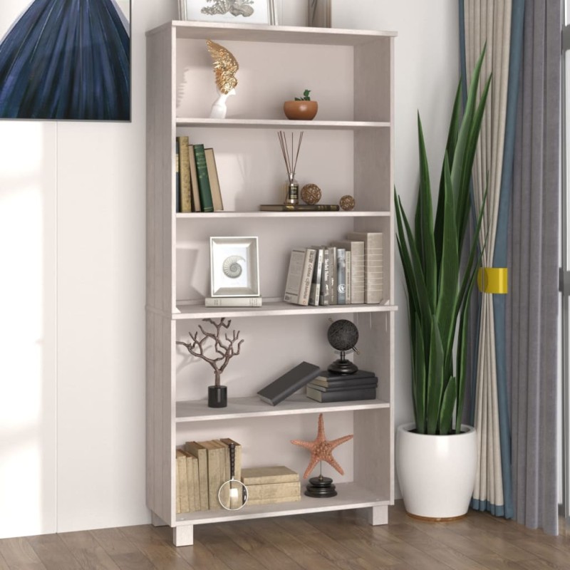 vidaXL Highboard HAMAR Massivholz Kiefer Weiß vidaXL Highboard HAMAR Massivholz Kiefer Weiß
