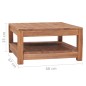 vidaXL Couchtisch 68x67x35 cm Massivholz Teak vidaXL Couchtisch 68x67x35 cm Massivholz Teak