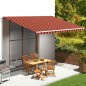 vidaXL Markisenbespannung Orange und Braun 5x3,5 m vidaXL Markisenbespannung Orange und Braun 5x3,5 m