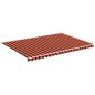 vidaXL Markisenbespannung Orange und Braun 5x3,5 m vidaXL Markisenbespannung Orange und Braun 5x3,5 m